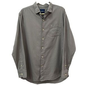 Tommy Bahama Men’s Long Sleeve Button Dowm Silk Blend Shirt ‎ Sz M